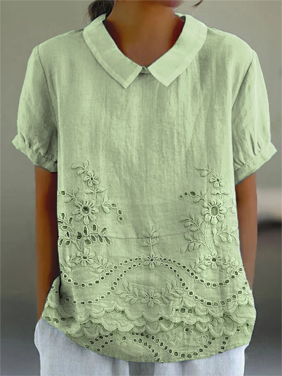 Jacinta | Floral Collared Top