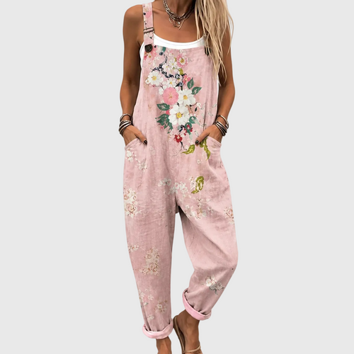 Leonie | Pink Floral Overall