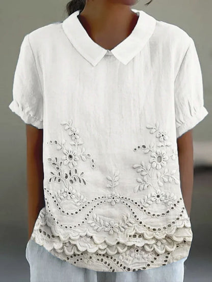 Jacinta | Floral Collared Top