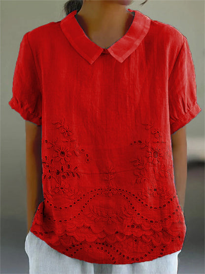 Jacinta | Floral Collared Top