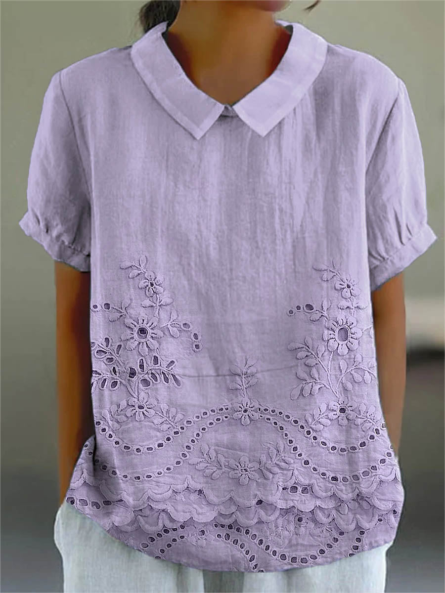 Jacinta | Floral Collared Top