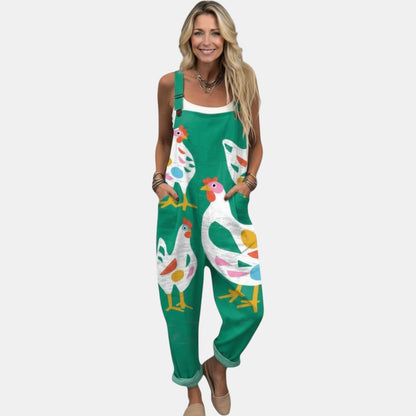 Lyndall | Comfortable Printed Overall