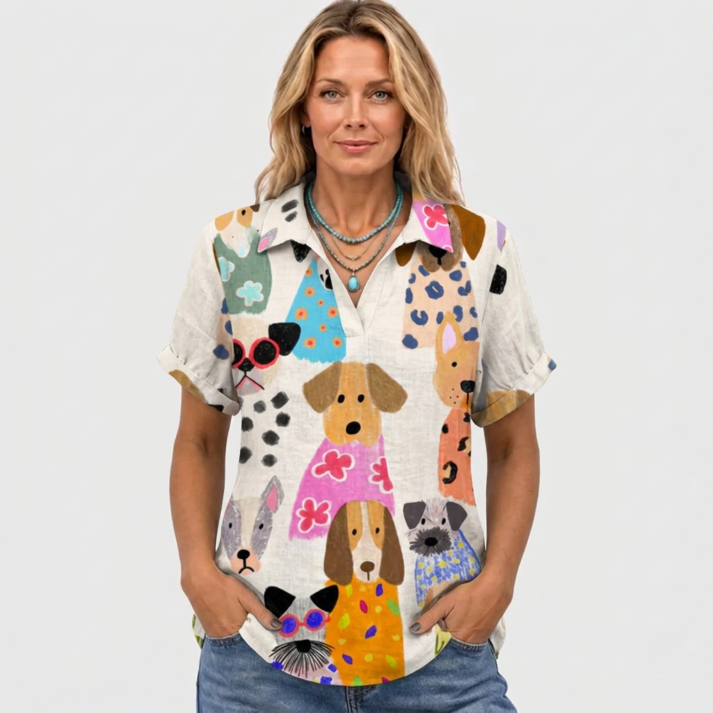 Lowanna | Canine Collared Top