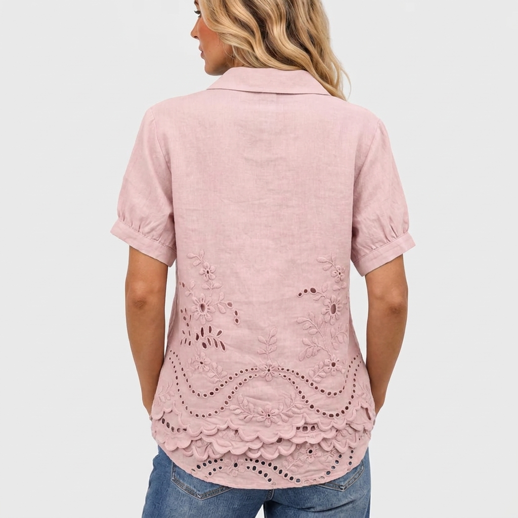 Jacinta | Floral Collared Top