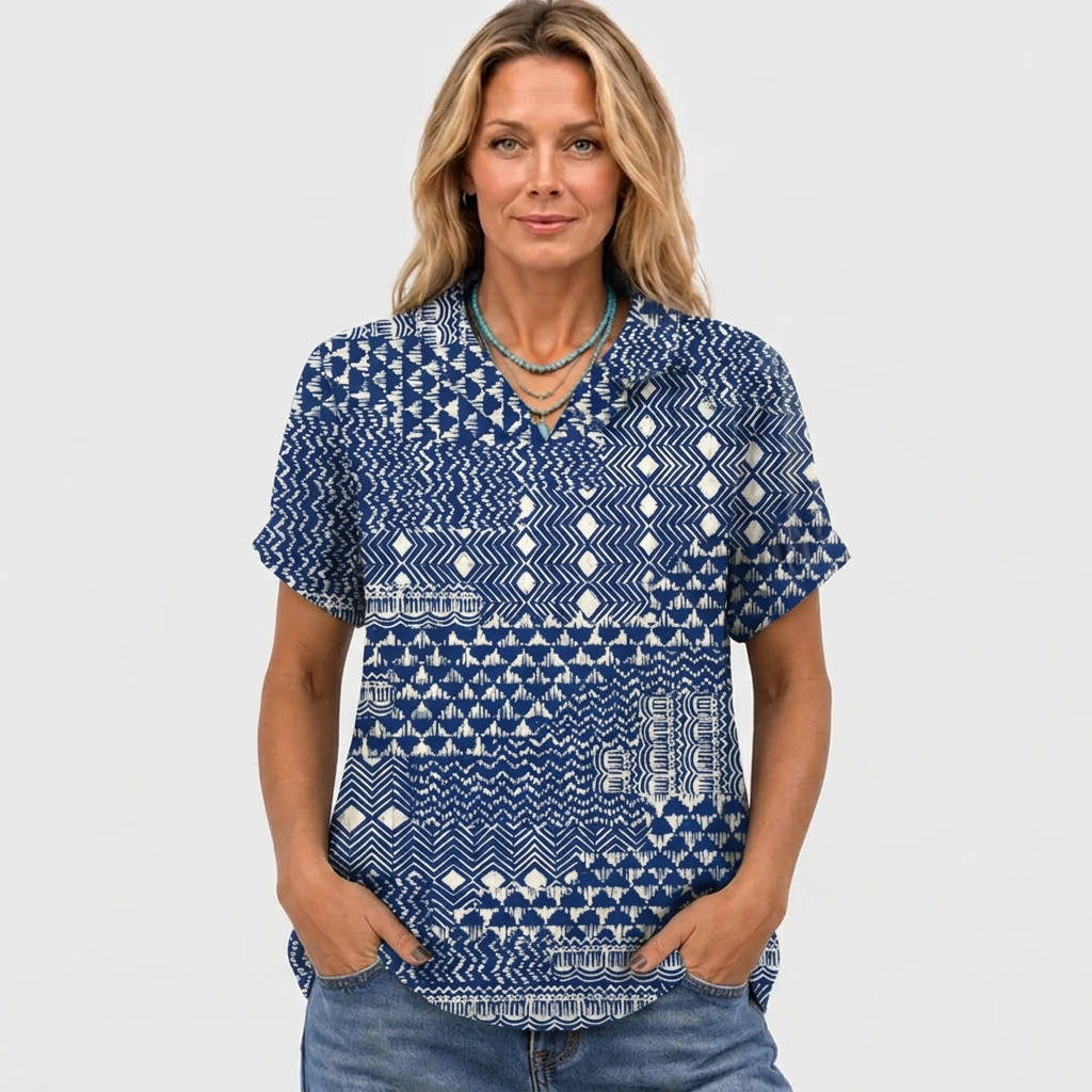 Joylene | Boho Collared Top