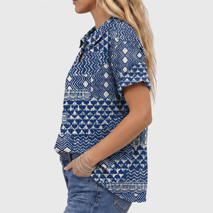 Joylene | Boho Collared Top