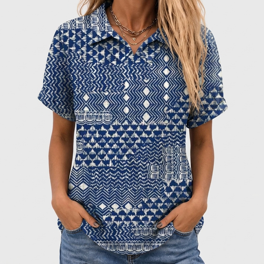 Joylene | Boho Collared Top