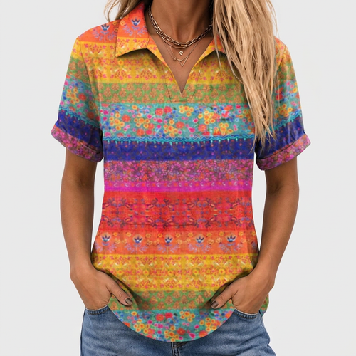 Ngaire | Floral Collared Top