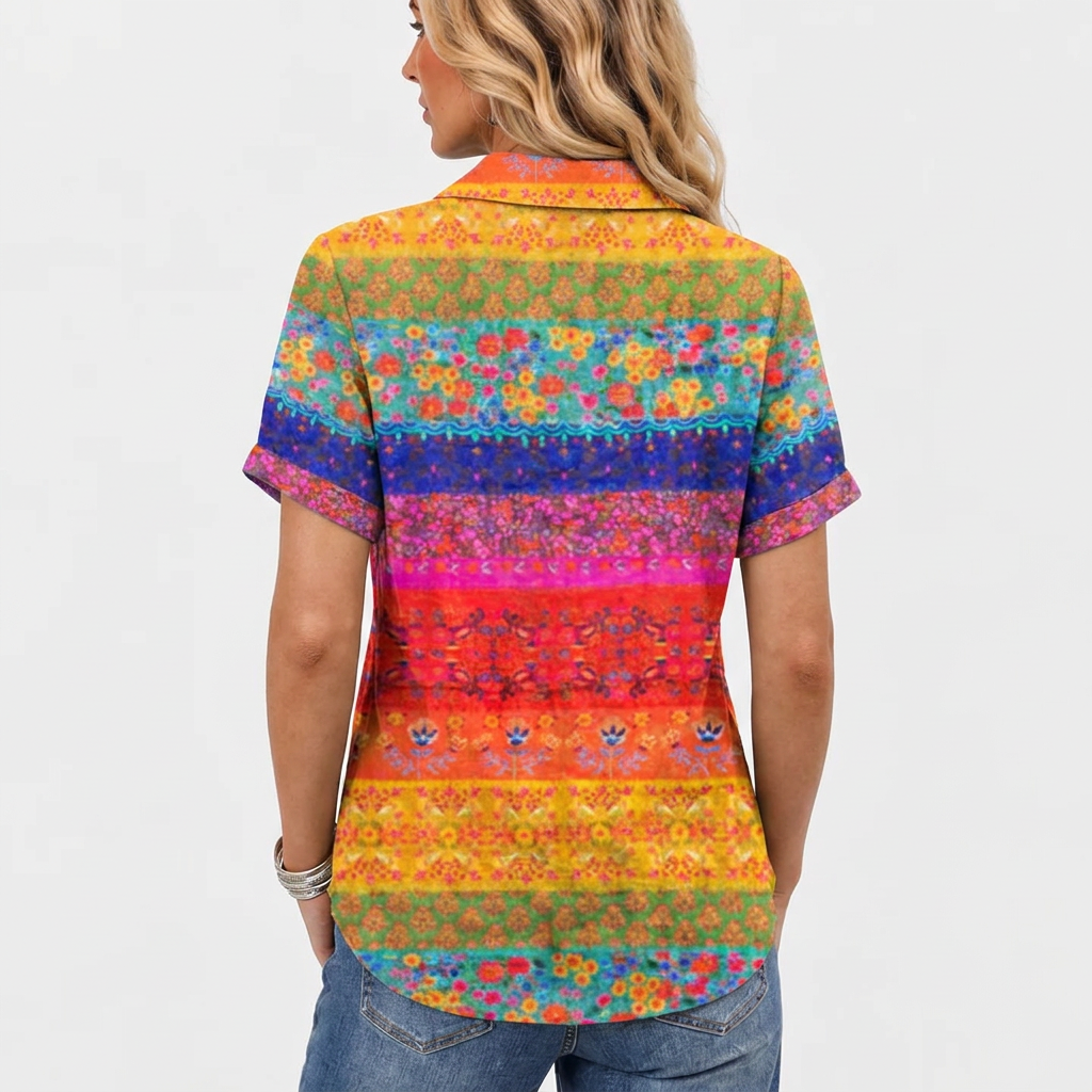 Ngaire | Floral Collared Top
