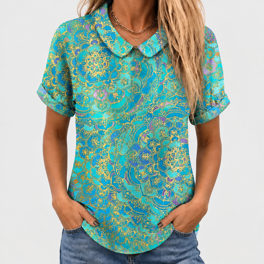 Sidonie | Paisley Collared Top