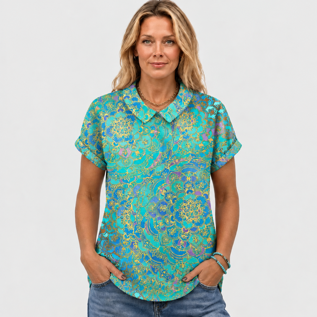 Sidonie | Paisley Collared Top