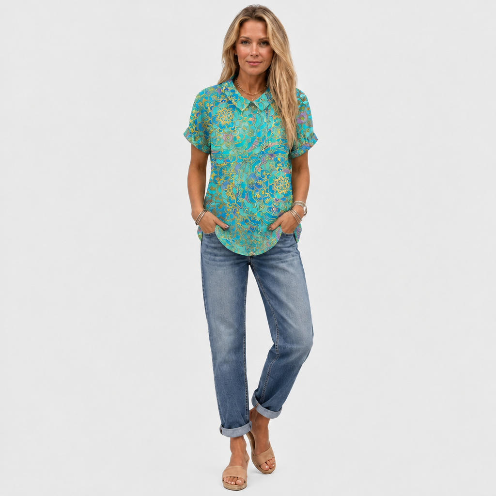 Sidonie | Paisley Collared Top