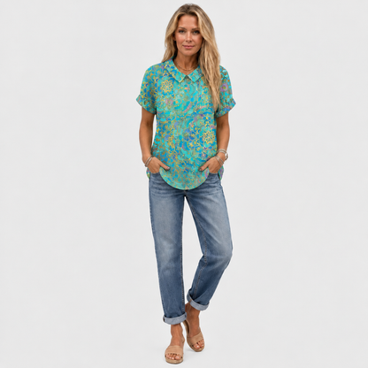 Sidonie | Paisley Collared Top