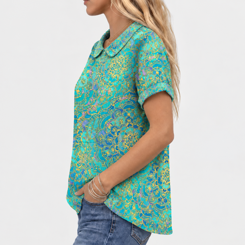 Sidonie | Paisley Collared Top