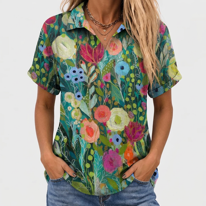 Nerolie | Floral Collared Top