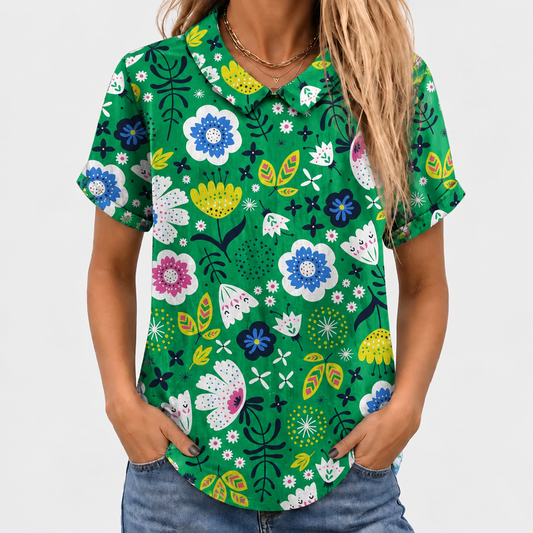 Nesta | Garden Collared Top