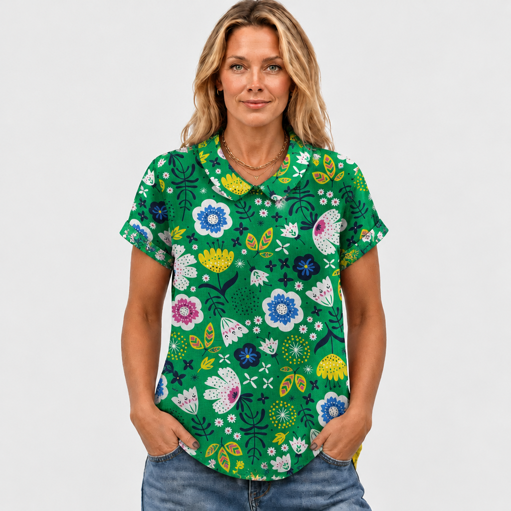 Nesta | Garden Collared Top