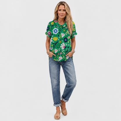 Nesta | Garden Collared Top