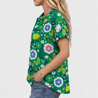 Nesta | Garden Collared Top