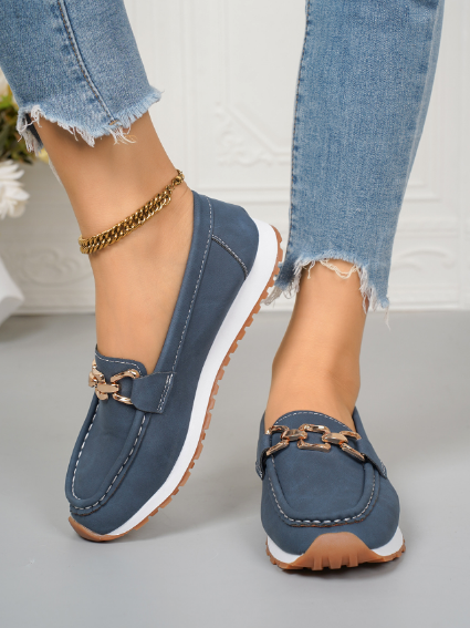 Thelma - Orthopedic Flat Buckle Loafers