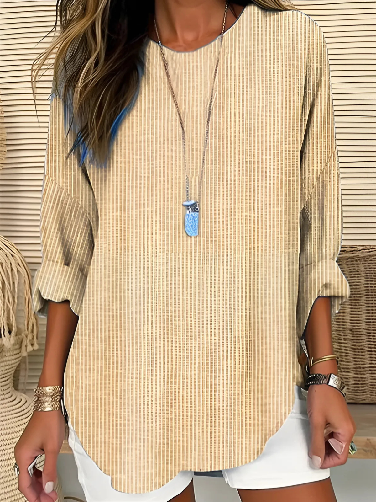 Beryl | Trendy Striped Blouse