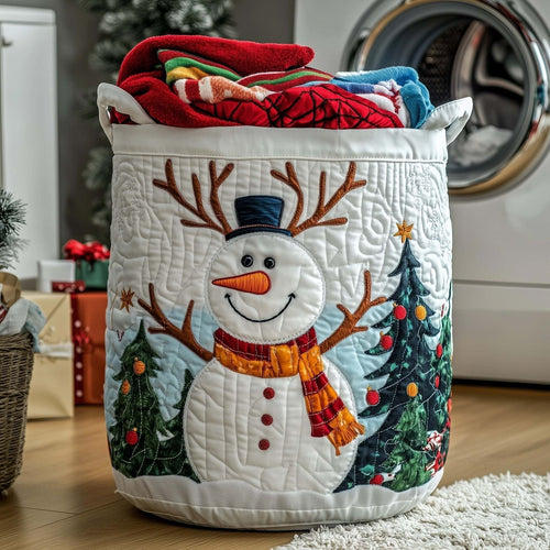 Snowy | Antler Snowman Laundry Basket
