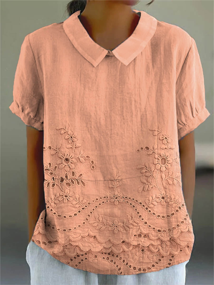 Jacinta | Floral Collared Top