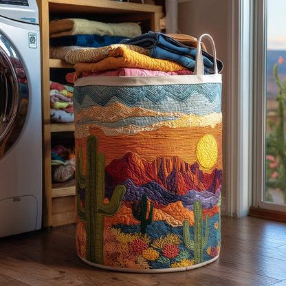 Sage | Cactus Sunset Laundry Basket