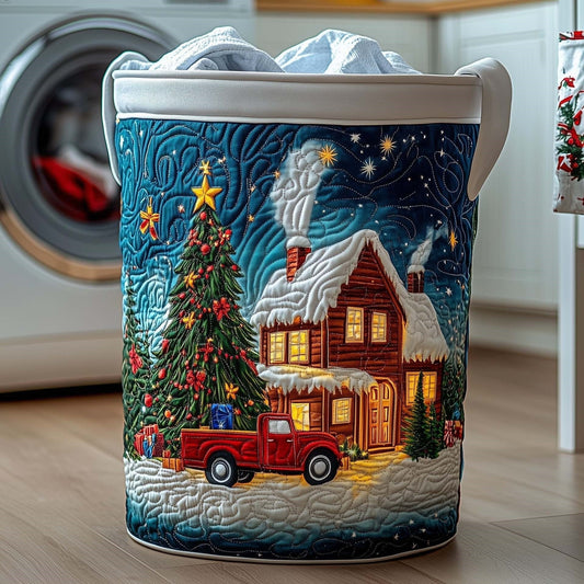 Joy | Christmas Eve Cottage Glow Laundry Basket
