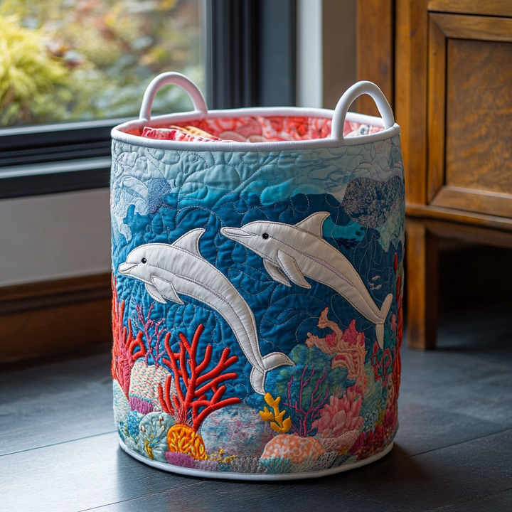 Delphine | Dolphin Drift Laundry Basket