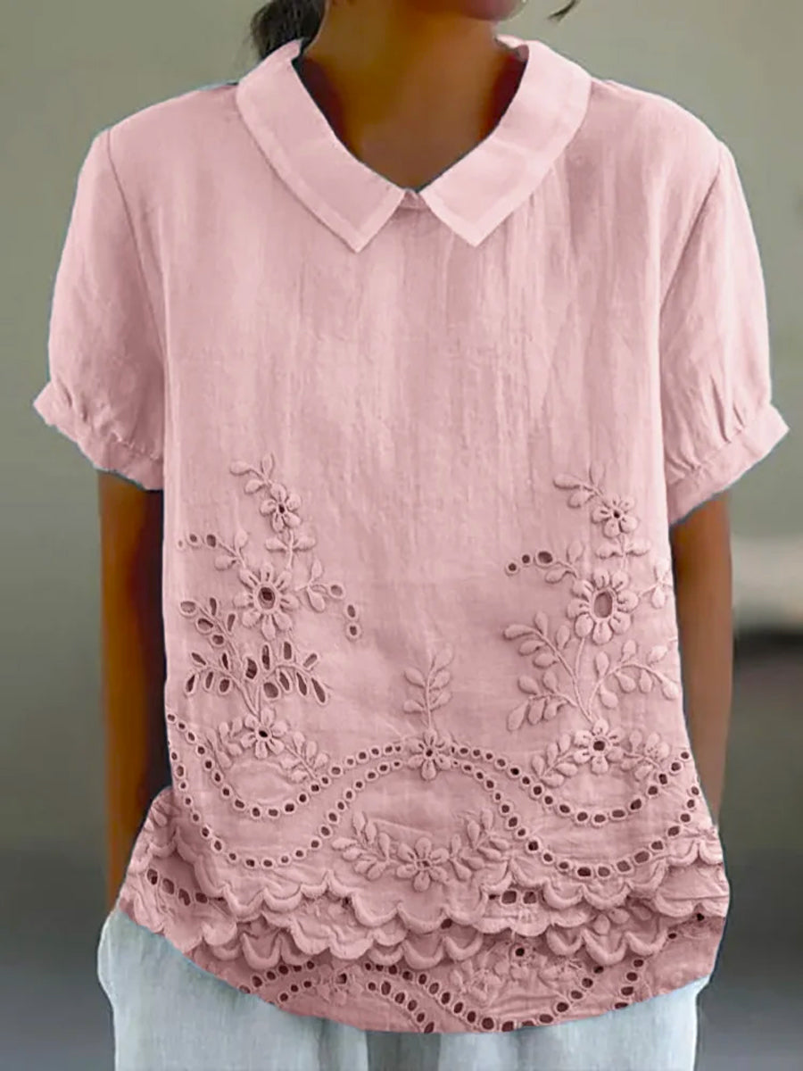 Jacinta | Floral Collared Top