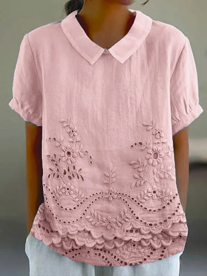 Jacinta | Floral Collared Top
