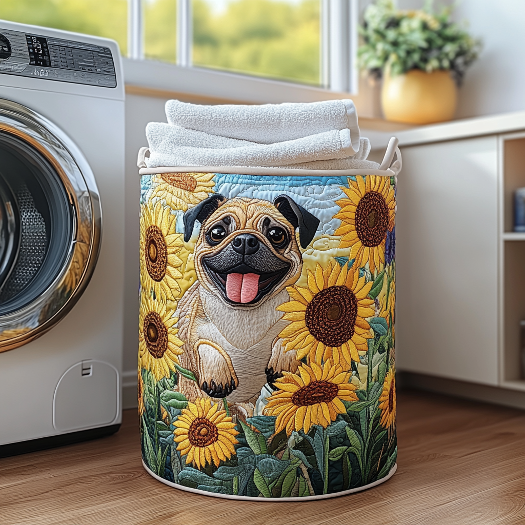 Peanut | Happy Pug Laundry Basket
