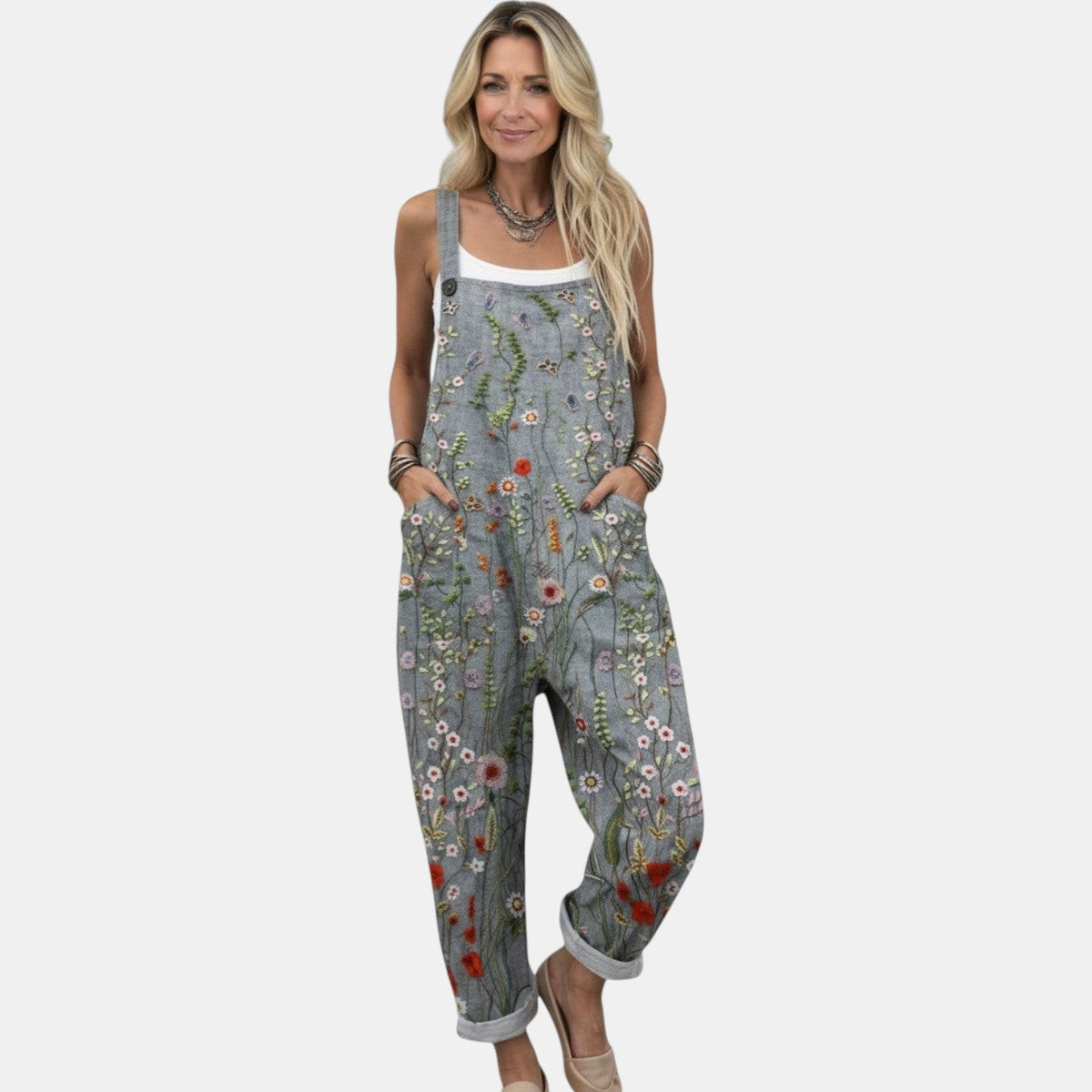 Loretta | Comfortable Printed Overall
