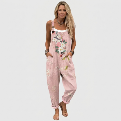 Leonie | Pink Floral Overall