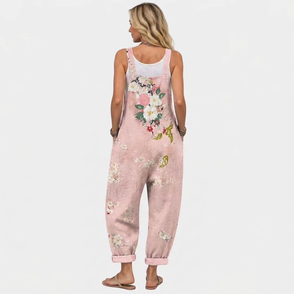 Leonie | Pink Floral Overall