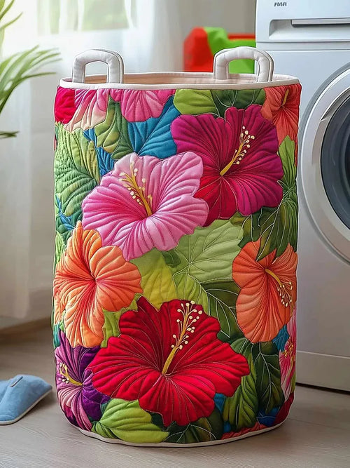 Ruby | Hibiscus Glow Laundry Basket