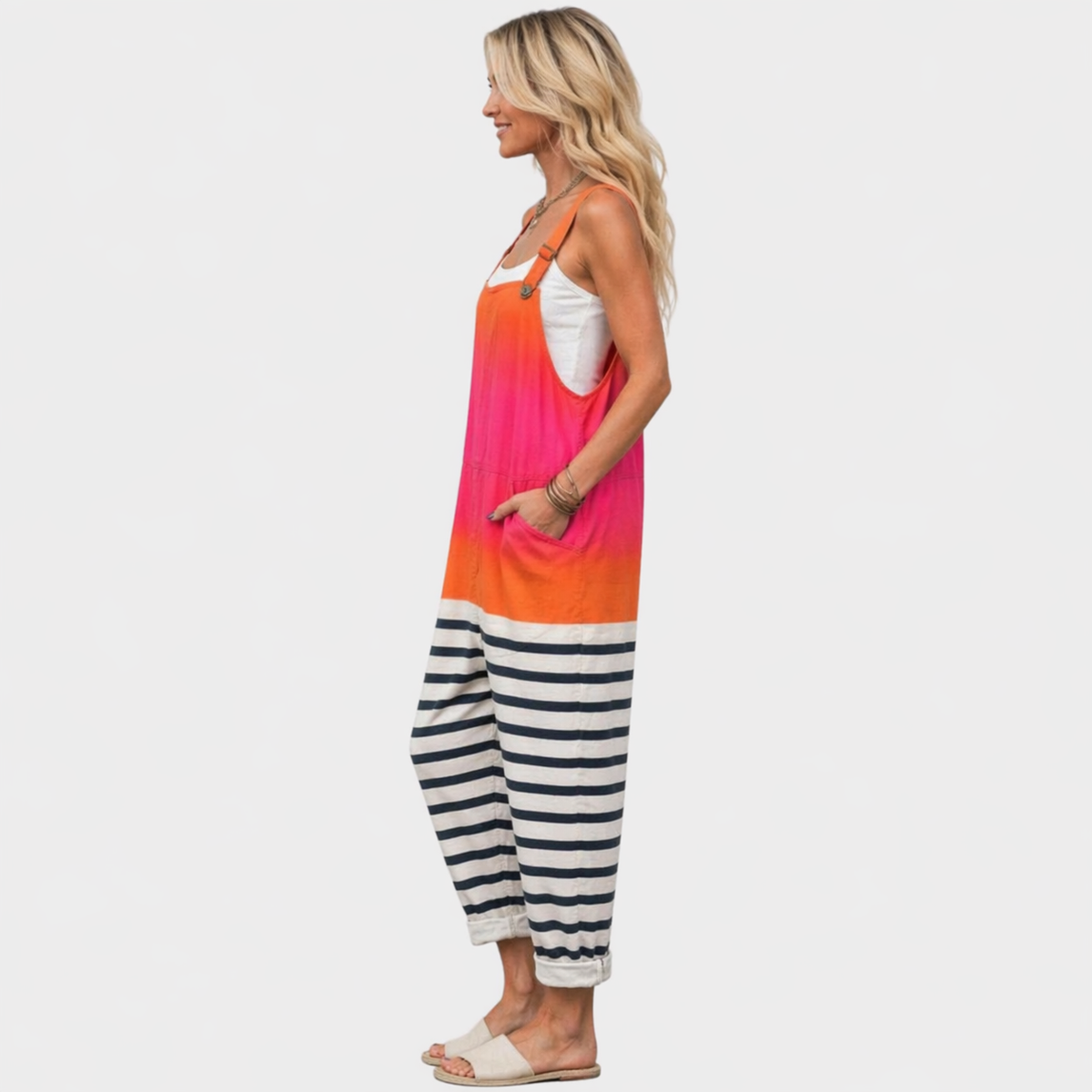 Yvette | Comfortable Printed Overall