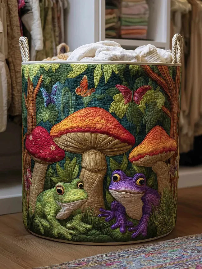 Bonnie | Mushroom Garden Laundry Basket